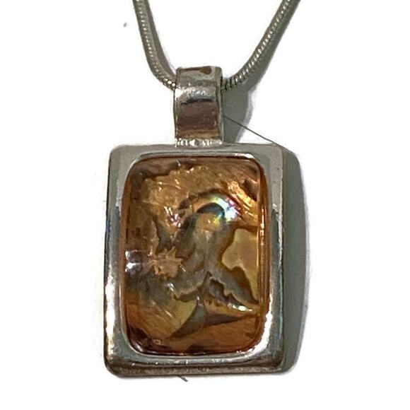 Kenneth Cole Necklace Pendant Signed Versatile Earthy Hippie Timeless Travel - Picture 1 of 8